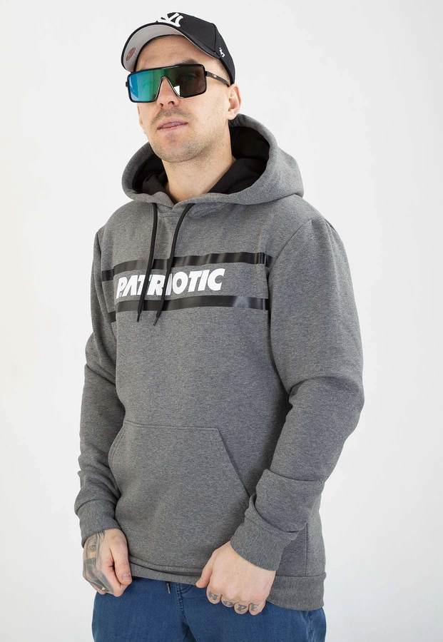 Bluza Patriotic Z Kapturem P New Line szara