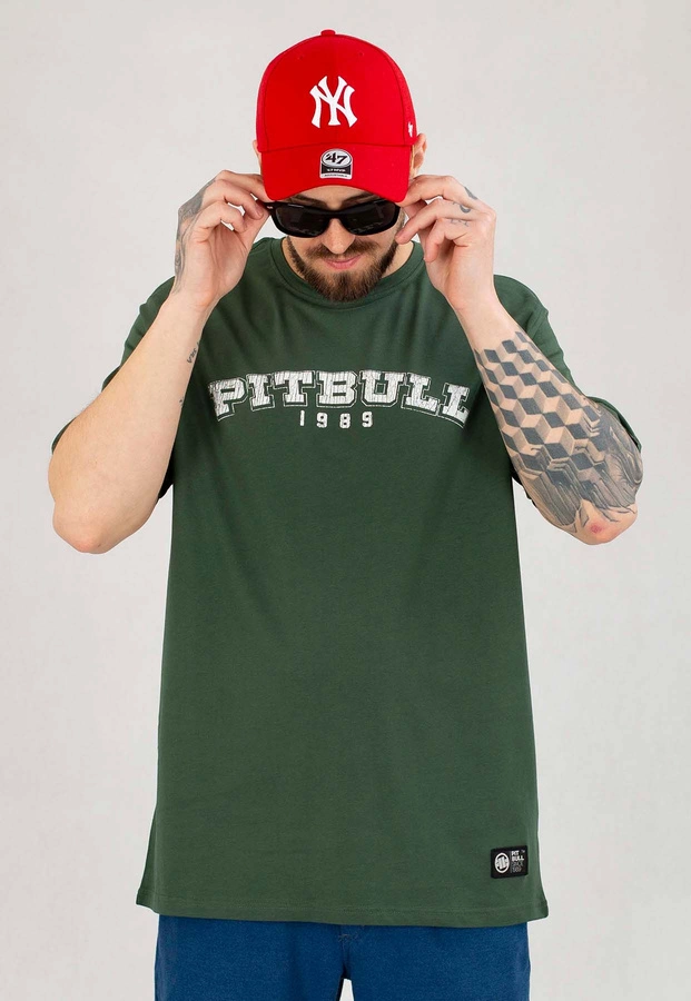 T-shirt Pit Bull Born In 1989 zielony