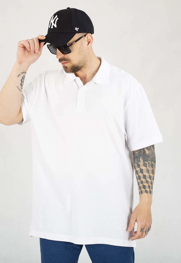 T-shirt Polo Prosto Lior biały