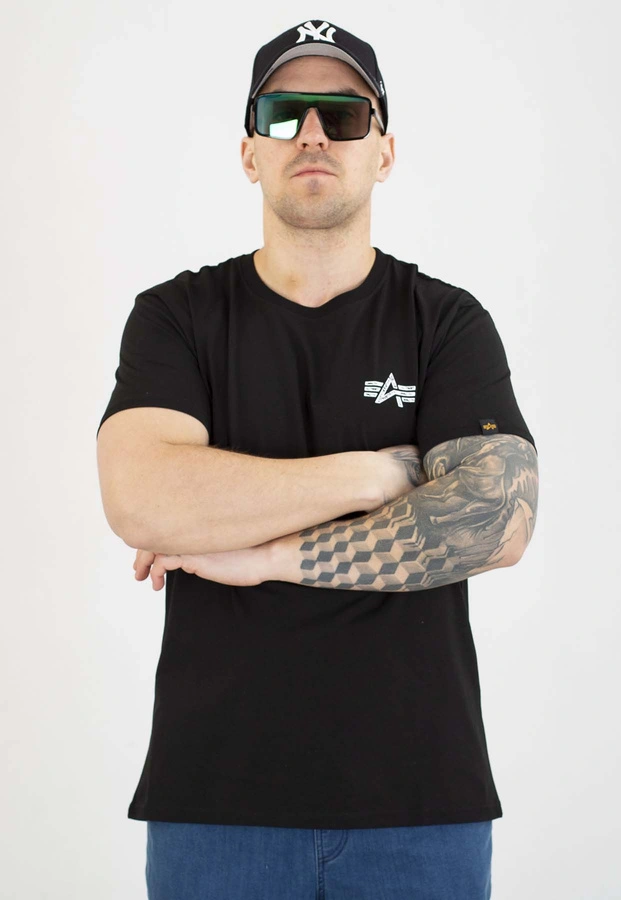 T-shirt Alpha Industries Signature Back Print 148516 czarny