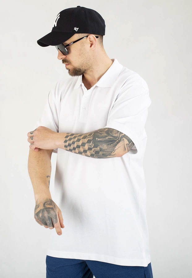 T-shirt Polo Prosto Lior biały