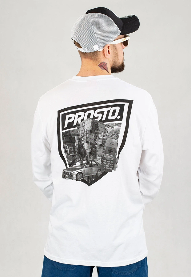 Longsleeve Prosto Skriff biały