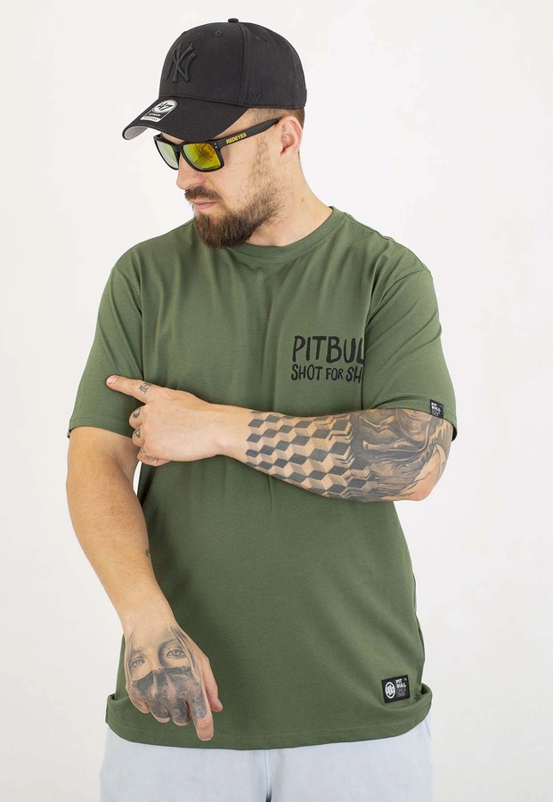 T-shirt Pit Bull Shot For Shot 170 sage green