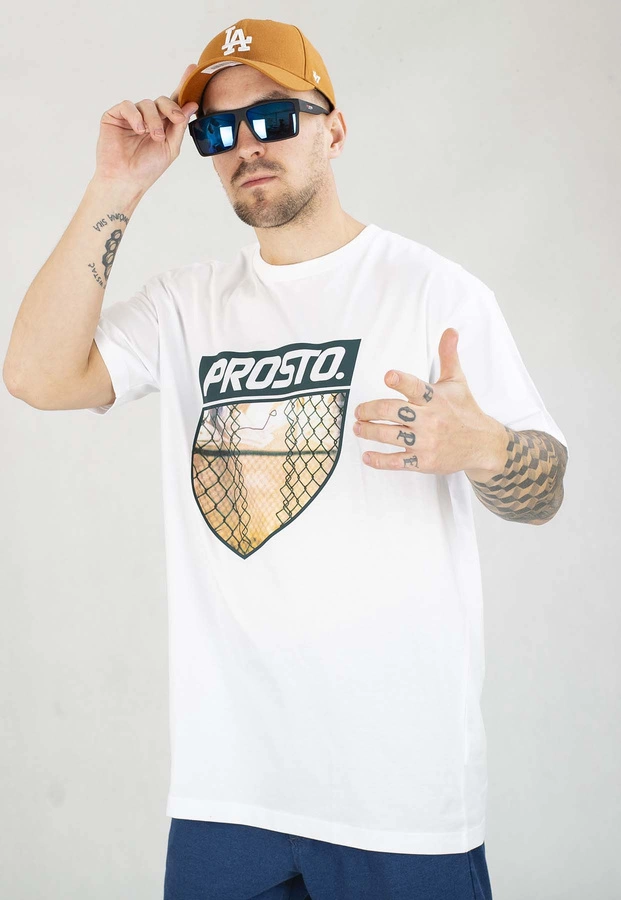 T-shirt Prosto Skizzle biały