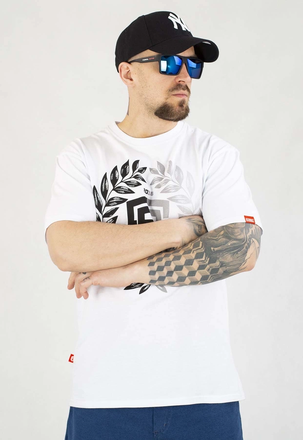 T-shirt Street Autonomy Laur biało czarny