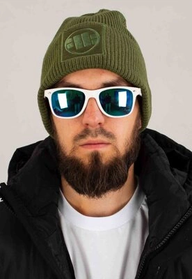 Czapka Pit Bull Zimowa Logo Single Layer Cuff oliwkowa