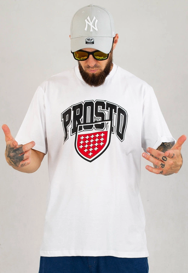 T-shirt Prosto Unipro biały