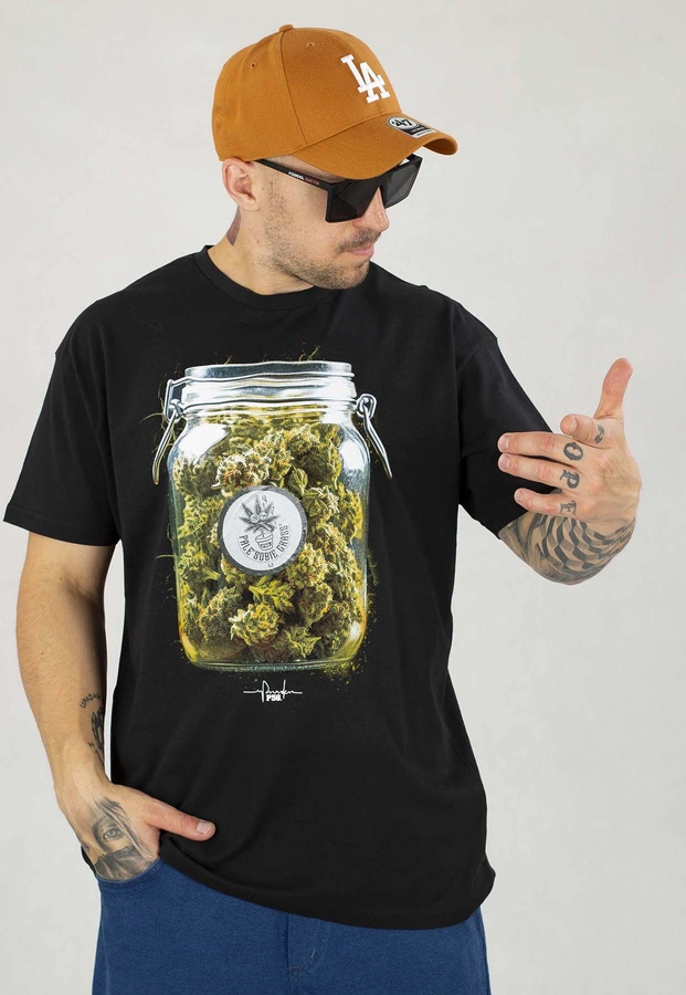 T-shirt Dudek P56 Jar of Weed czarny