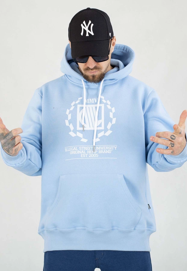 Bluza Diil Z Kapturem Laur błękitna
