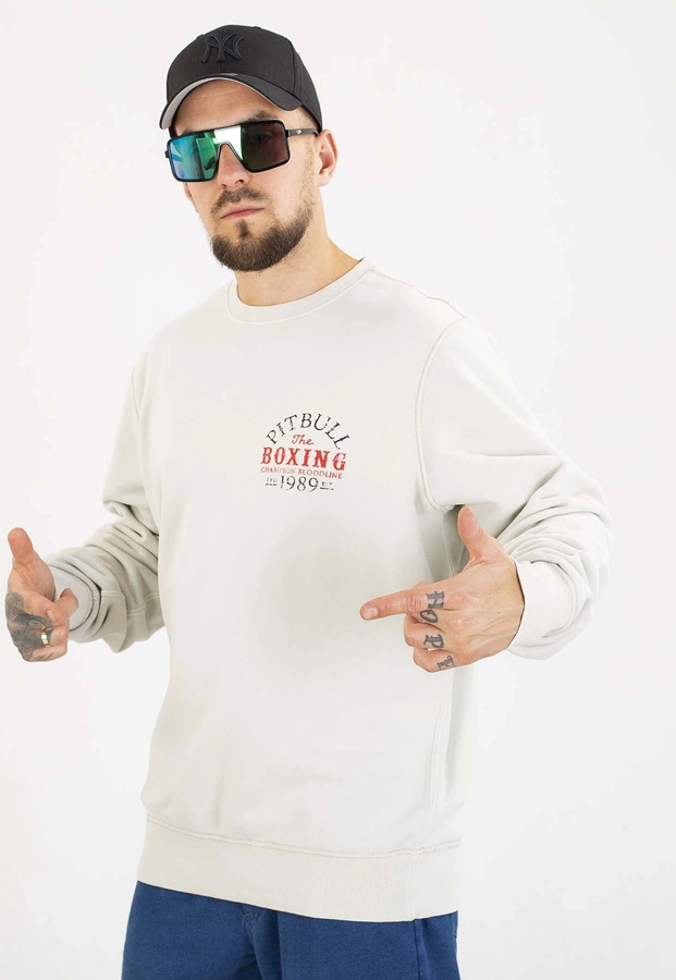 Bluza Pit Bull Bez Kaptura Champion Bloodline white stone