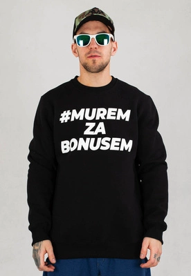 Bluza Ciemna Strefa Murem Za Bonusem czarna