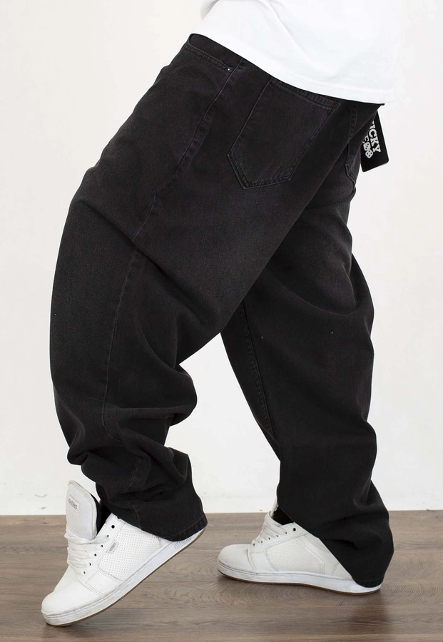 Spodnie Lucky Dice Baggy LD Clothing black jeans