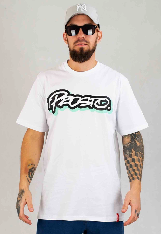 T-shirt Prosto Stafrad biały