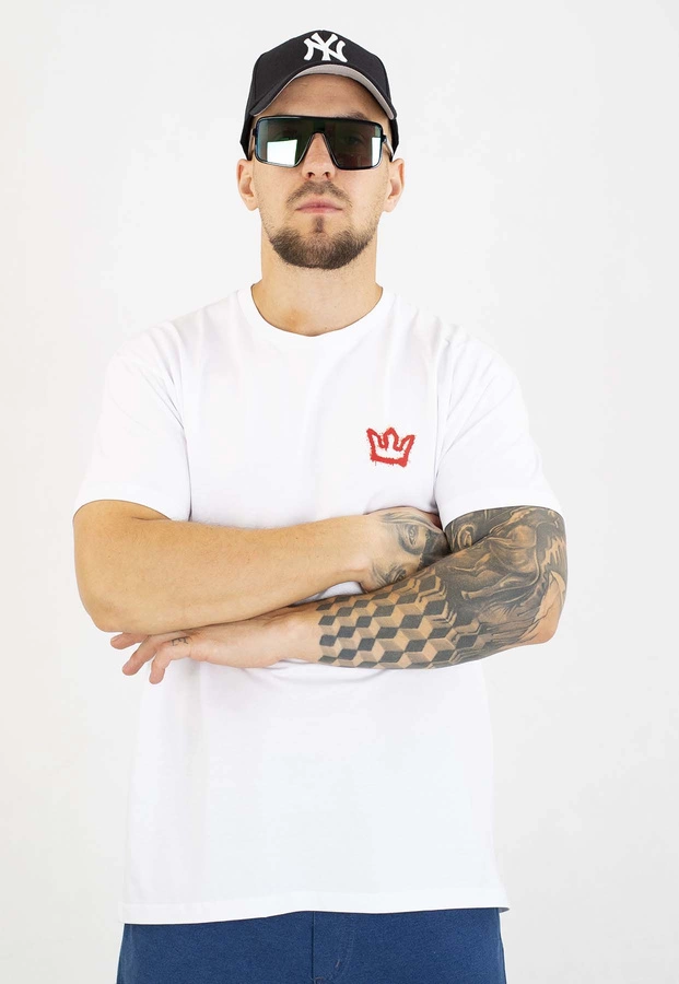 T-shirt Jigga Wear Color Spray biały i czarny