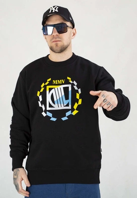 Bluza Diil Bez Kaptura Big Color Laur czarno żółta