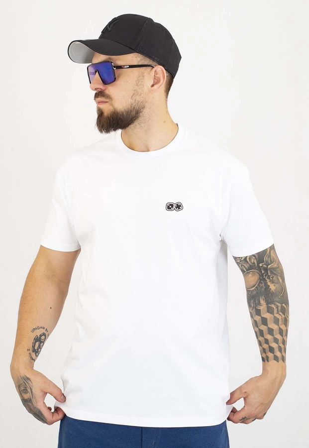 T-shirt Lucky Dice Small Dice biały