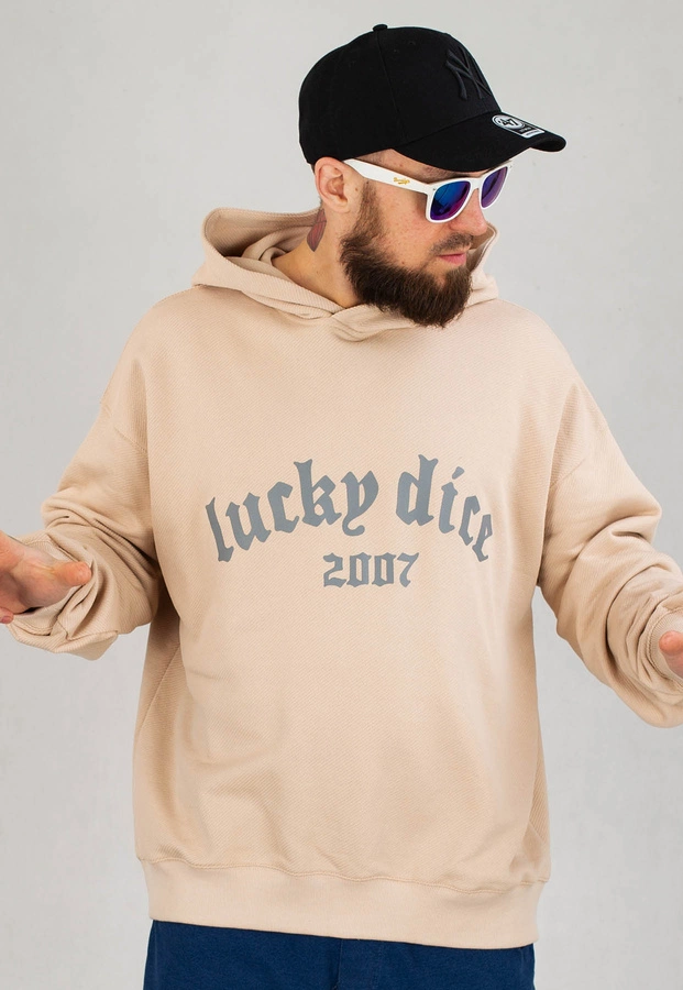 Bluza Lucky Dice Bent Logo beżowa