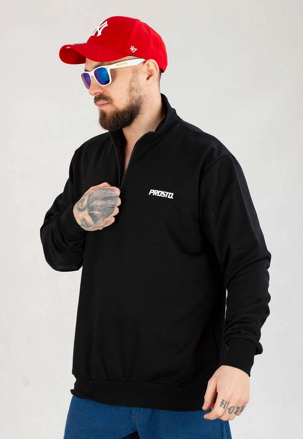 Bluza Prosto Bez Kaptura Half Zip Razzel czarna