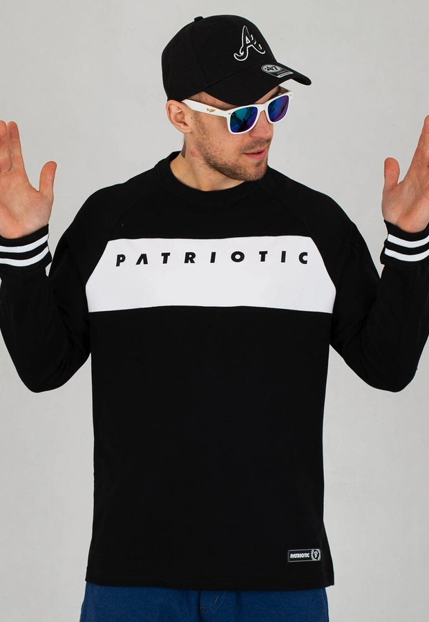 Longsleeve Patriotic Futura Space biało czarny