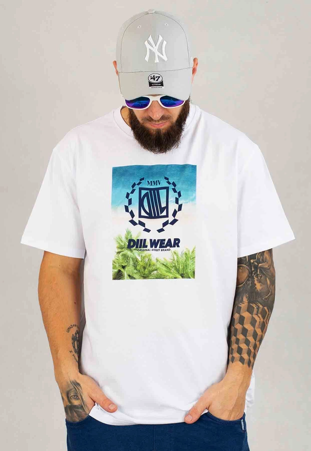 T-shirt Diil Island biały