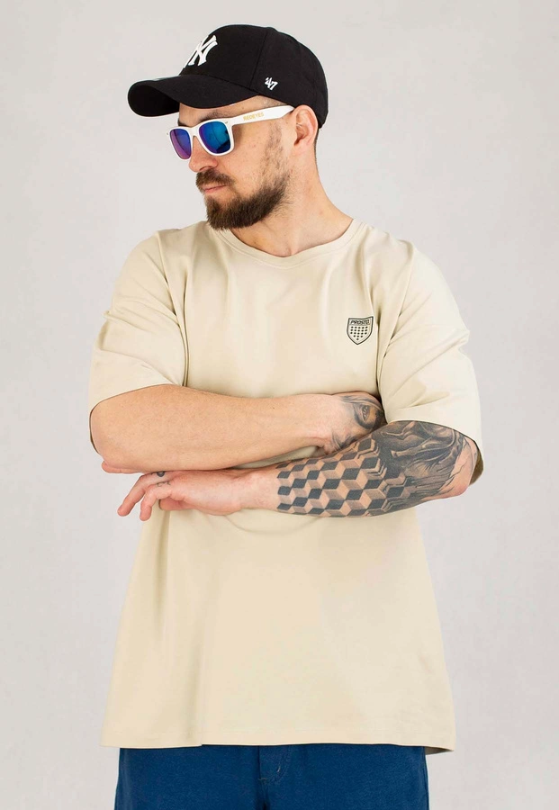 T-shirt Prosto Varsy beżowy