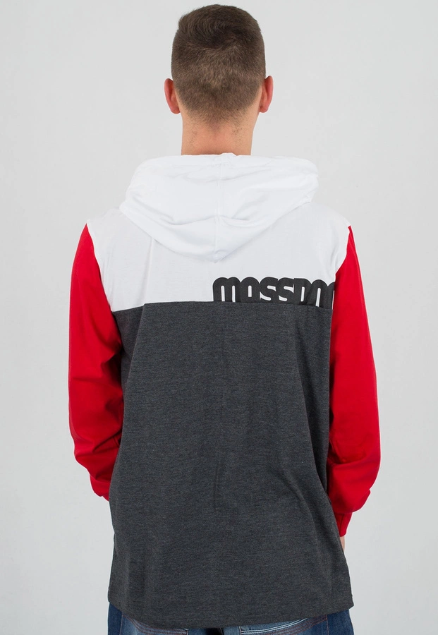 Longsleeve Mass Demo biało szary