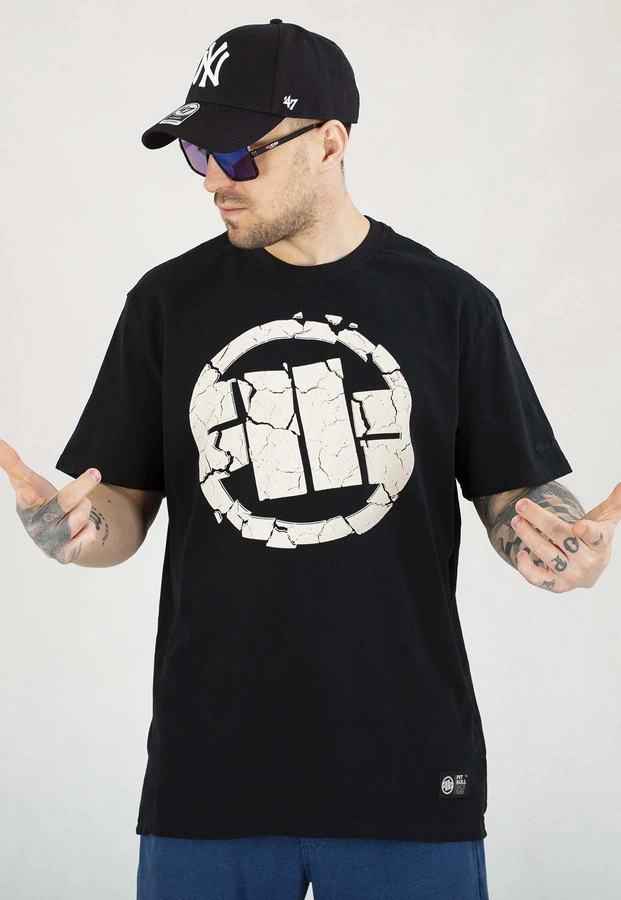 T-shirt Pit Bull Garment Washed 210 Scratch black