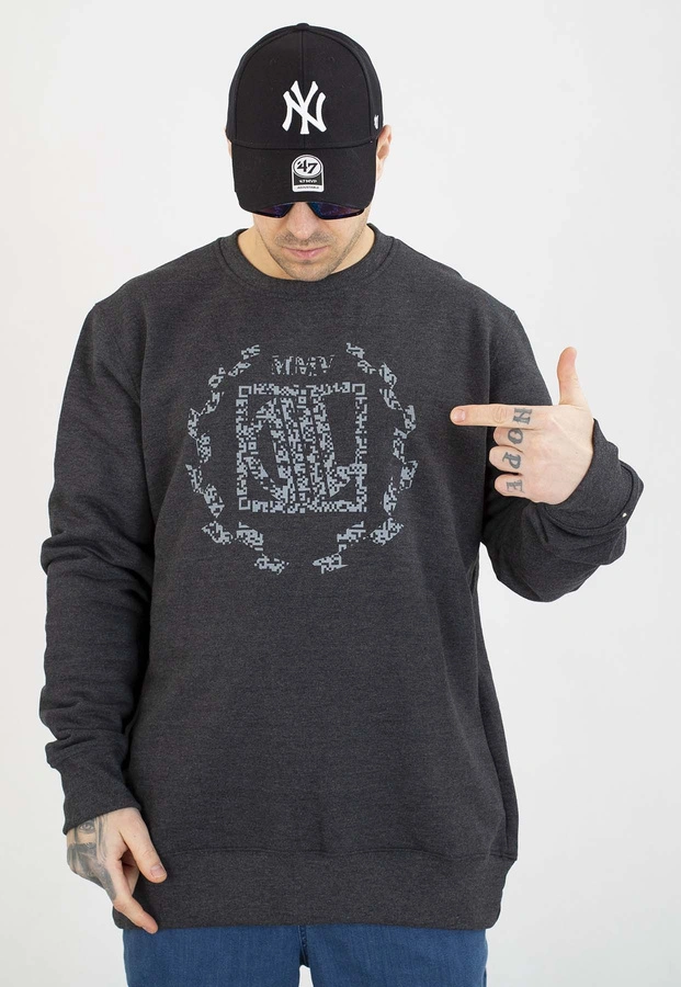 Bluza Diil Bez Kaptura QR grafitowa