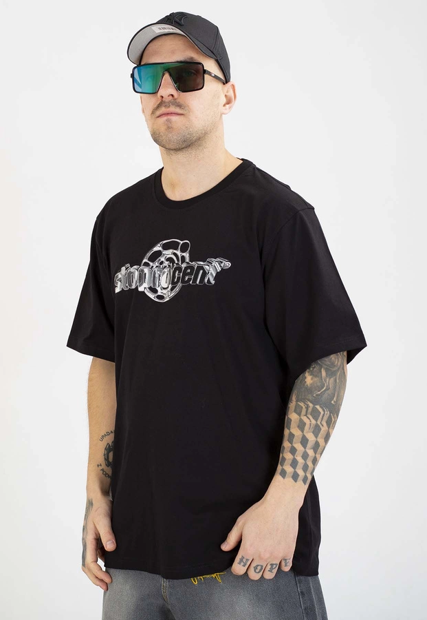 T-shirt Stoprocent Chrome czarny