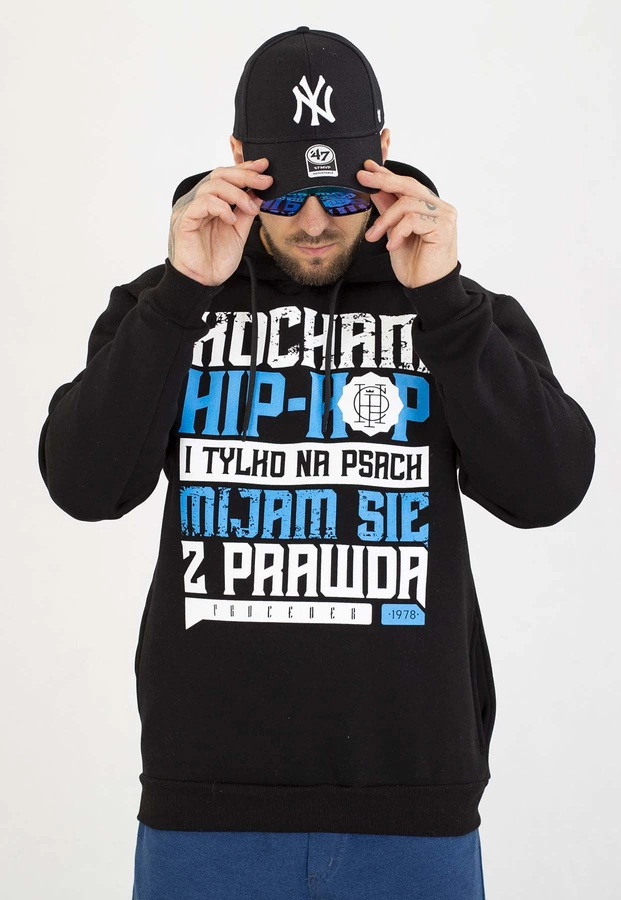 Bluza Chada Z Kapturem Kocham Hip Hop czarna