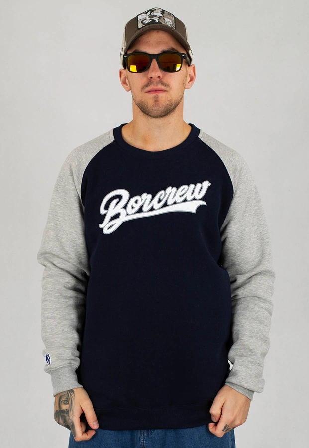 Bluza B.O.R. Biuro Ochrony Rapu Baseball Reglan niebieska