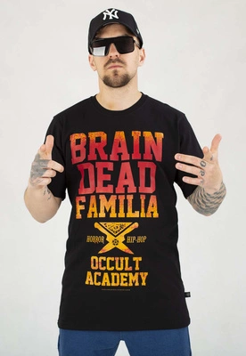 T-shirt Brain Dead Familia Occult Academy Fire czarny