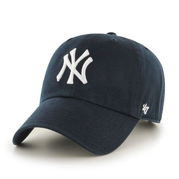 Czapka 47 Brand MLB New York Yankees '47 CLEAN UP granatowa