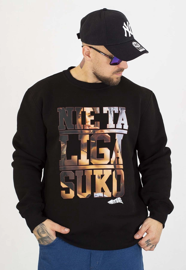 Bluza Motive Bez Kaptura NTL XXX czarna