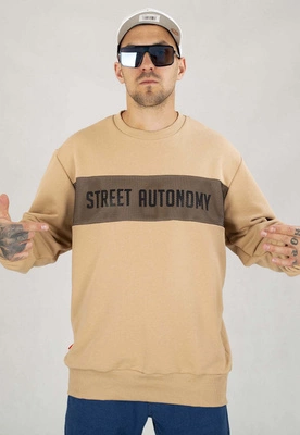 Bluza Street Autonomy Bez Kaptura Com beżowa