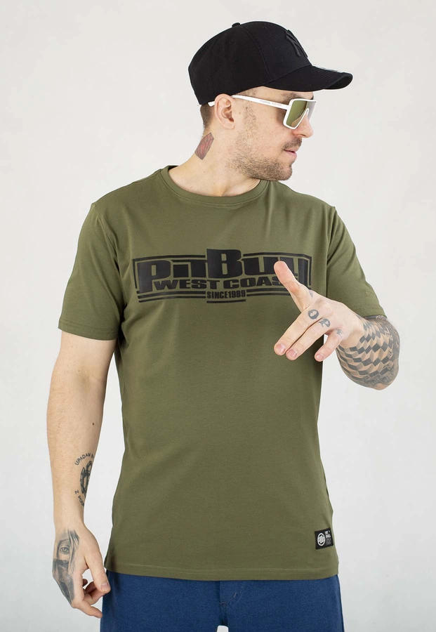 T-shirt Pit Bull Classic Boxing 190 olive