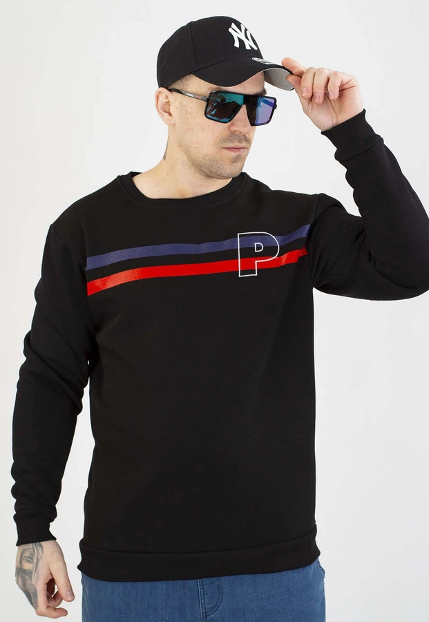 Bluza Patriotic Bez Kaptura P Double Line czarna