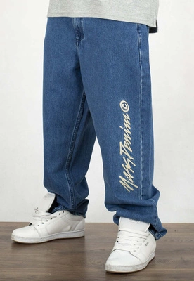 Spodnie Mass Jeans Extra Baggy Fit Initials blue