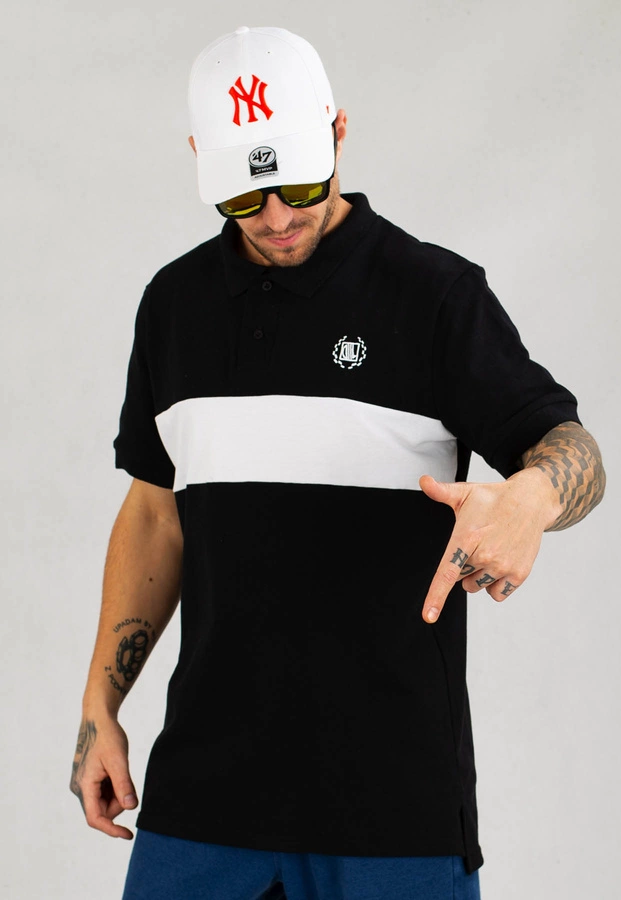 T-shirt Polo Diil Laur 2022 czarno biały