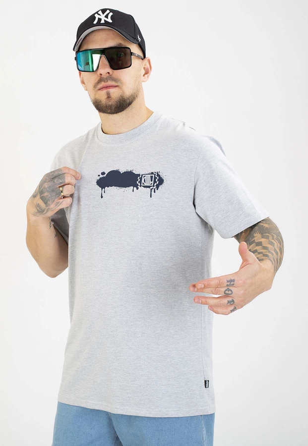 T-shirt Diil Spray szary