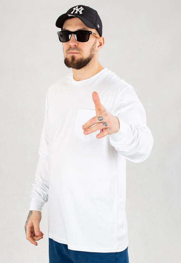 Longsleeve Prosto Flazz biały