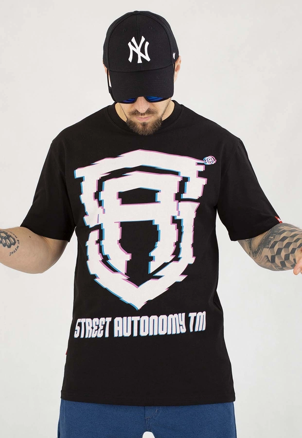 T-shirt Street Autonomy Fala czarny