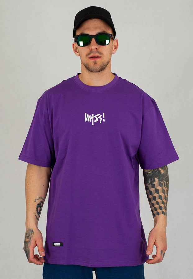 T-shirt Mass Signature Small Logo fioletowy