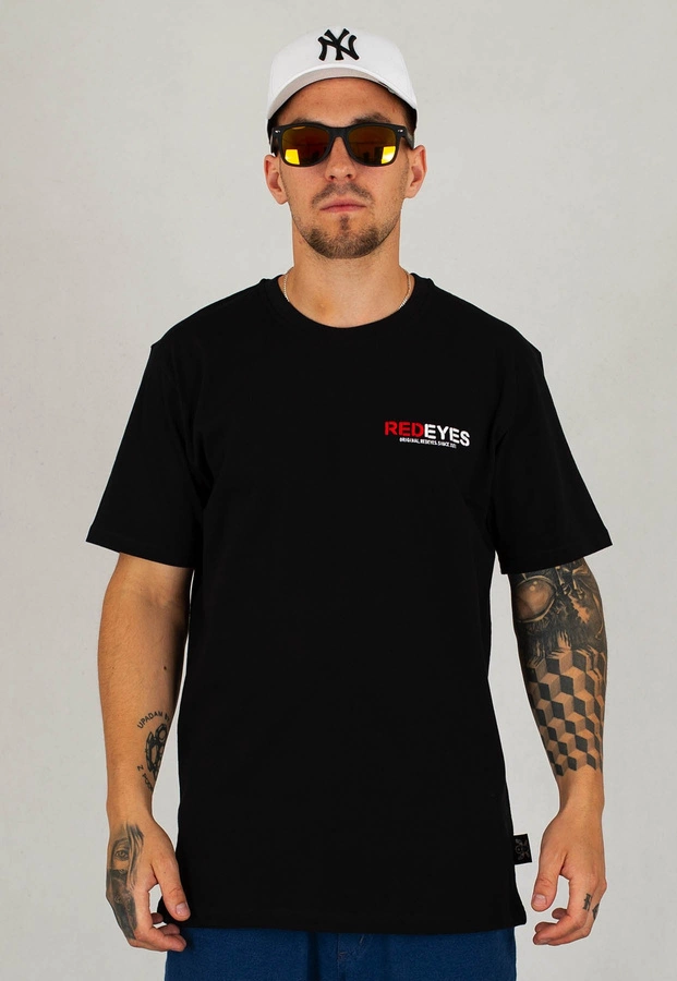 T-shirt Red Eyes King czarno czerwony