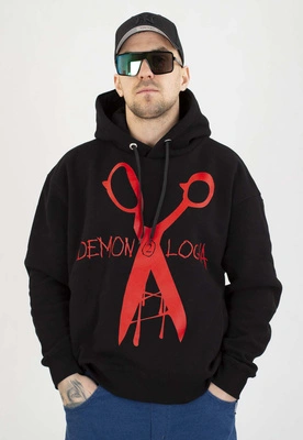 Bluza Demonologia Nożyczki czarno czerwona
