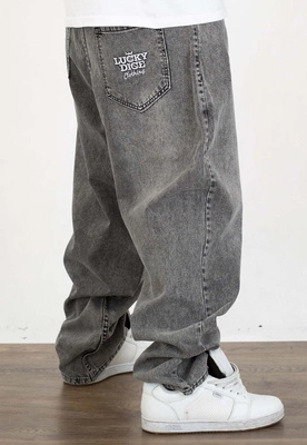 Spodnie Lucky Dice Baggy LD Clothing grey jeans