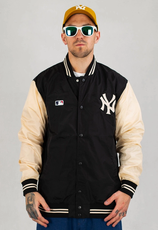 Kurtka 47 Brand New York Yankees Wordmark Drift B17PEMDTJ554373J czarno beżowa