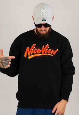 Bluza Nice View Brand Bez Kaptura Magma czarna