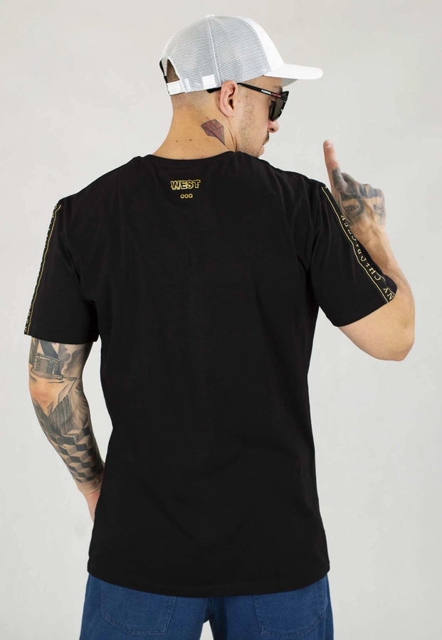 T-shirt Intruz Lokalny Gold czarny