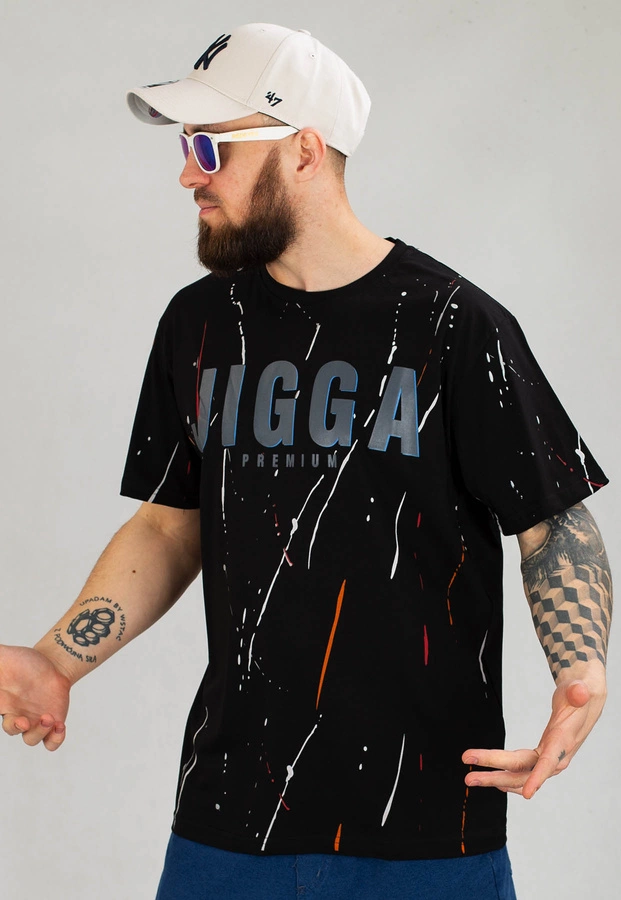 T-shirt Jigga Wear Paint czarny